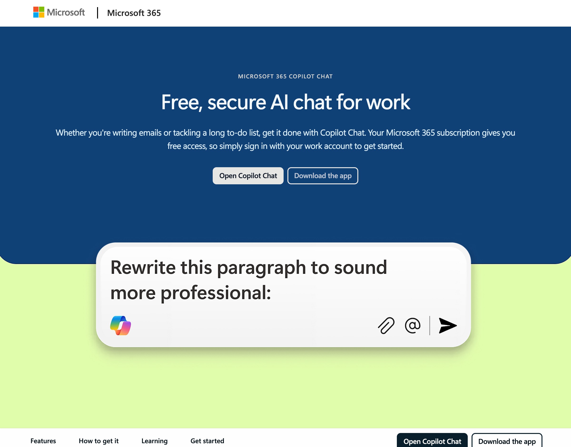 Microsoft Copilot Chat